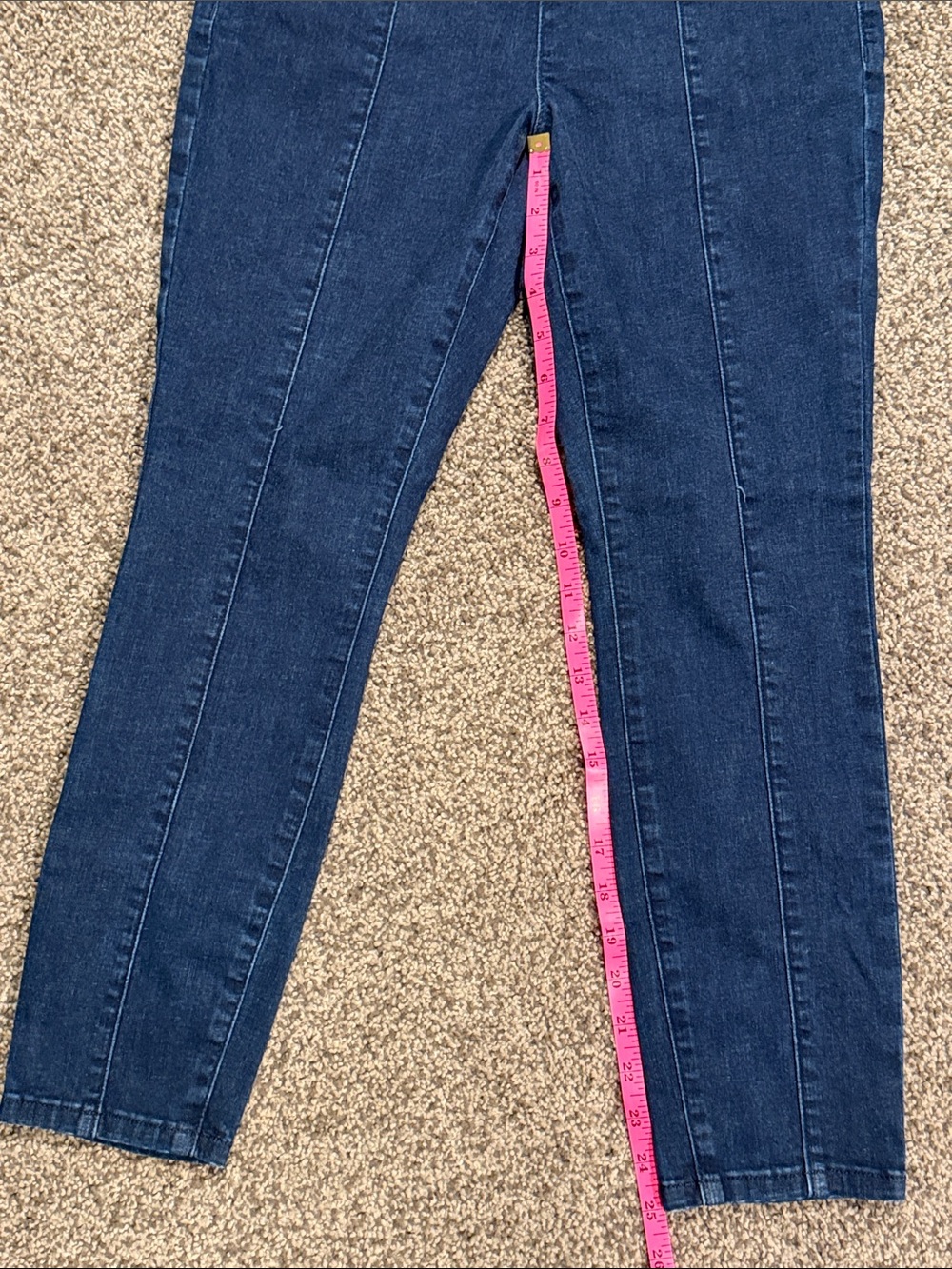Simply Vera Vera Wang Dark Blue Stretch Denim Jeggings - Picture 4 of 5